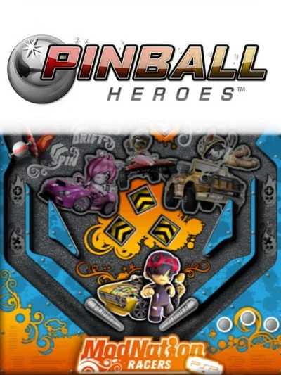 Pinball Heroes - ModNation Racers box art