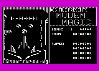 Modem Magic Pinball box art