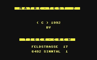 Mathe-Test II box art