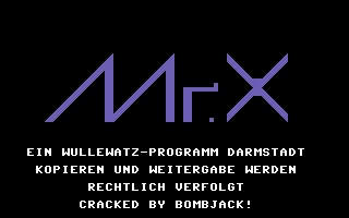 Mr. X box art
