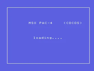 Msx Pac-4. Cocos box art