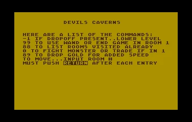 Devil's Caverns box art