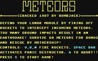 Meteors box art