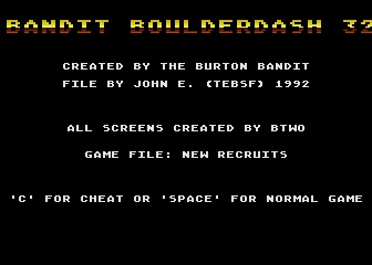 Bandit Boulderdash 32 box art