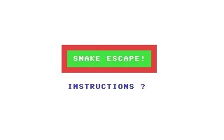 Snake Escape! box art