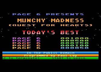 Munchy Madness - Quest For Hearts box art