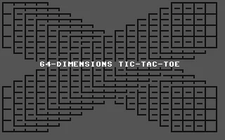 64-Dimensions Tic-Tac-Toe box art