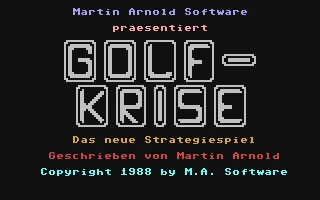 Golf-Krise box art