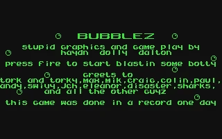 Bubblez box art