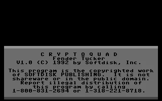 Cryptoquad #101 box art