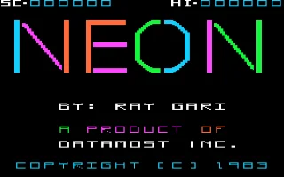 Neon box art