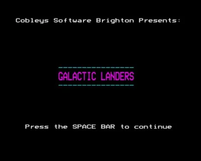 Galactic Landers box art