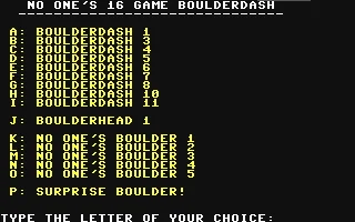 Boulder Dash 16 box art
