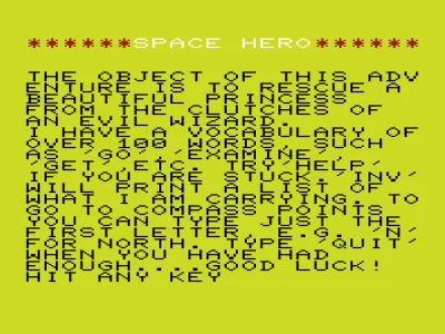 Space Hero box art