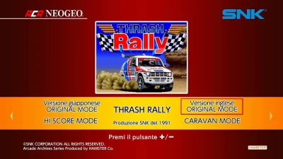 Aca Neogeo Thrash Rally box art