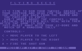 Flying Geese box art