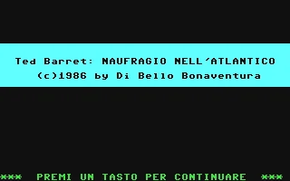 Ted Barret : Naufragio nell'Atlantico box art
