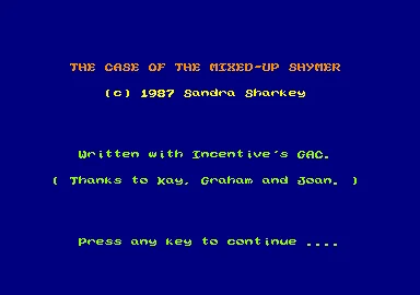 Case Of The Mixed-up Shymer, The box art