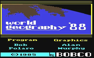 World Geography '88 box art