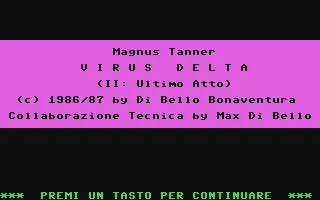 Magnus Tanner : Virus Delta - Ultimo Atto box art