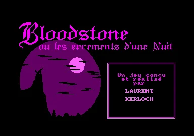 Bloodstone Ou Les Errements D'une Nuit box art