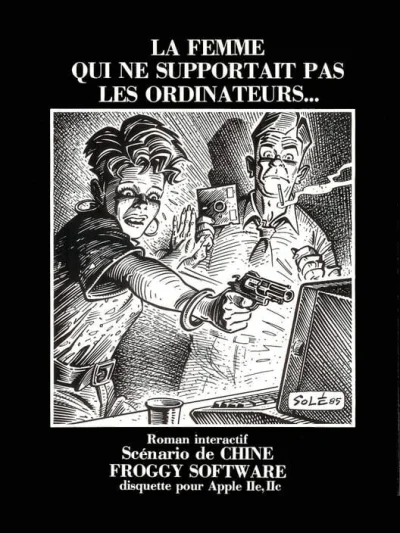 La femme qui ne supportait pas les ordinateurs box art