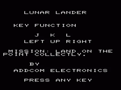 Lunar Lander box art