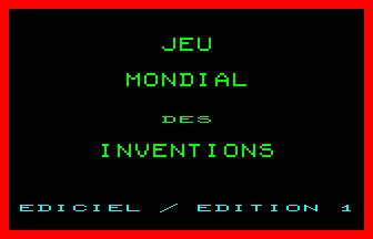 Jeu Mondial Des Inventions box art