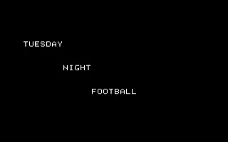Tuesday Night Football box art