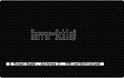 Horror Schloss, Das box art