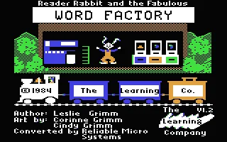 Reader Rabbit And The Fabulous Word Factory box art