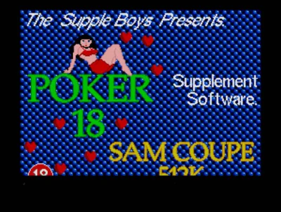 Poker 18 Samcoupe 512k box art