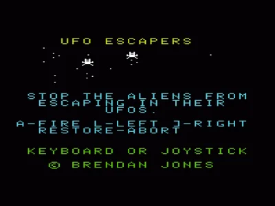 UFO Escapers box art