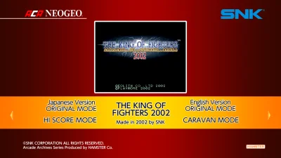 Aca Neogeo The King Of Fighters 2002 box art