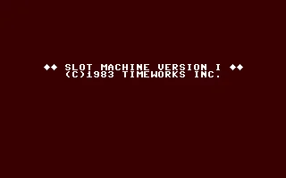 Slot Machine Version I box art