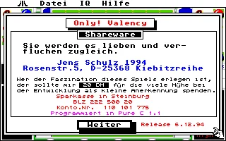 Only! Valency box art