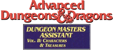 Dungeon Masters Assistant, Volume 2 - Characters And Treasures box art