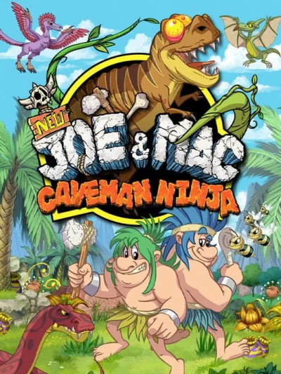 New Joe & Mac: Caveman Ninja box art
