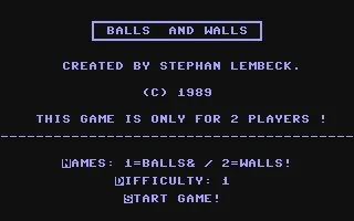 Balls and Walls box art