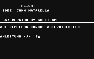 Flight : Auf dem Flug durchs Asteroidenfeld box art