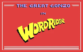 The Great Gonzo In Wordrider box art