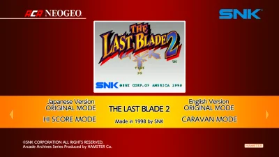 Aca Neogeo The Last Blade 2 box art