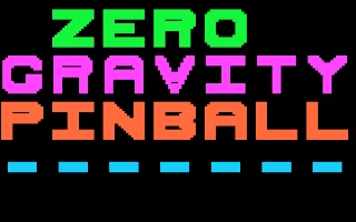 Zero Gravity Pinball box art
