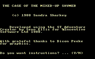 Case of the Mixed-Up Shymer, The box art