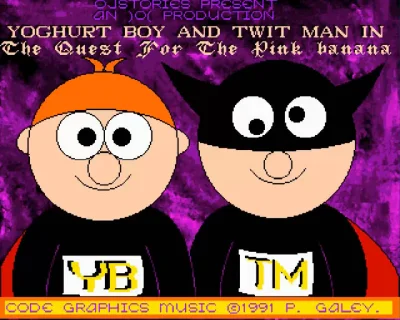 Yoghurt Boy And Twit Man - In The Quest For The Pink Banana box art