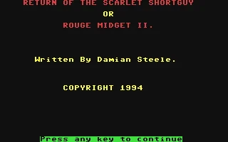 Rouge Midget II : Return of the Scarlet Shortguy box art