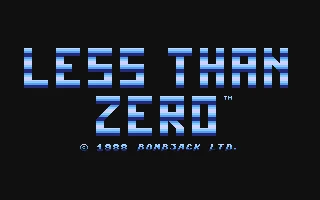 Less Than Zero box art