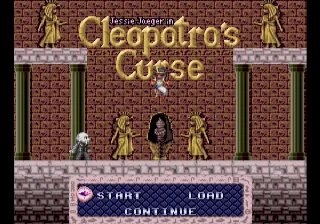 Jessie Jaeger in Cleopatra's Curse box art