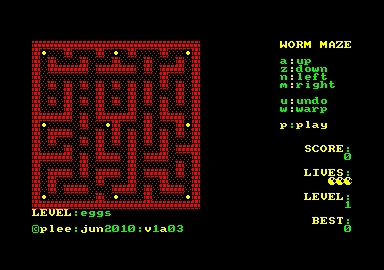Worm Maze box art