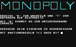Monopoly CBM-64 box art